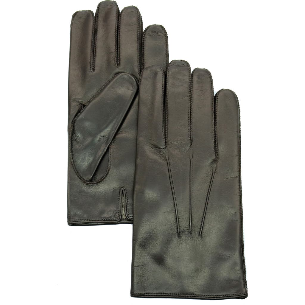 Portolano Vented Cashmere Lined Gloves In Teak