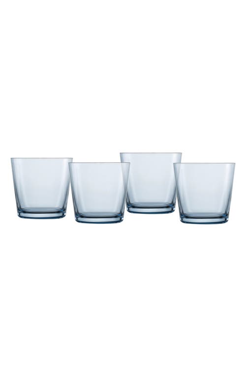 Fortessa Together Set Of 4 Tritan Crystal Double Old Fashioned Glasses In Blue