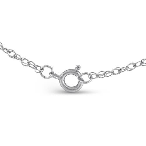 Shop Bliss Diamond 1/2 Ct Diamond Circle Pendant Gold Lab Grown Necklace In 10k White Gold