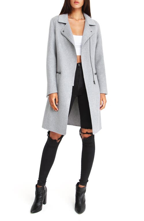 Belle & Bloom Last Chance Wool Blend Coat In Grey Marl