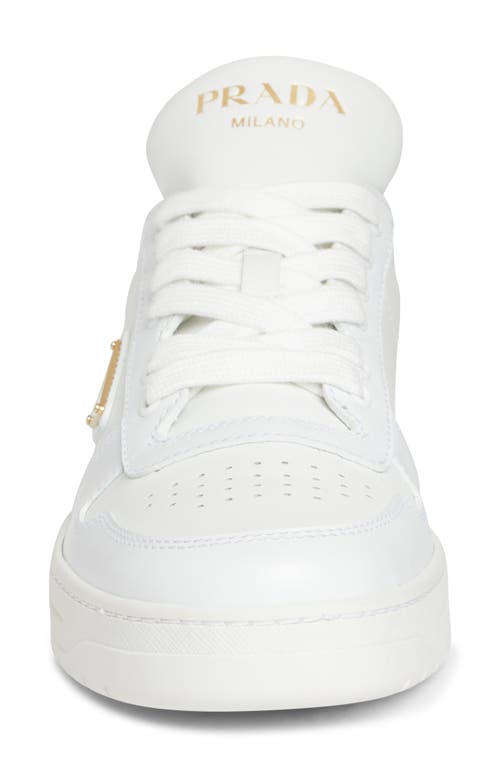 Shop Prada Downtown Logo Low Top Sneaker In Bianco