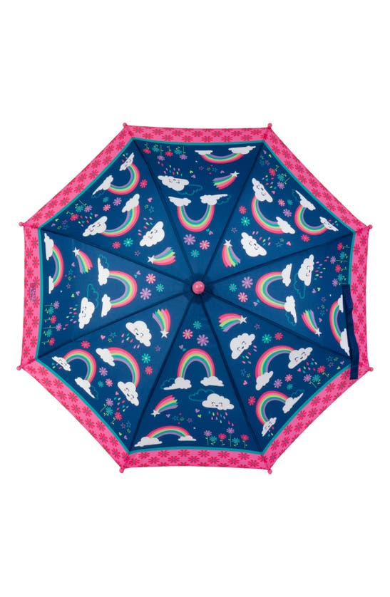 Shop Stephen Joseph Print Raincoat & Umbrella Set In Rainbow