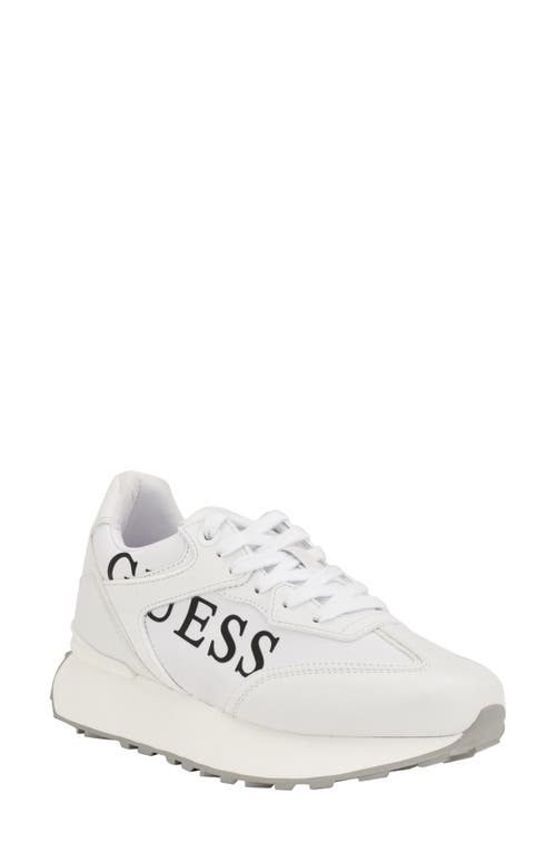 GUESS Luchia Jogger Sneaker in White at Nordstrom, Size 8