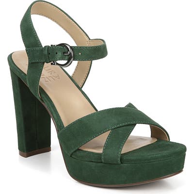 Naturalizer Mia Cross Strap Platform Sandal, Green