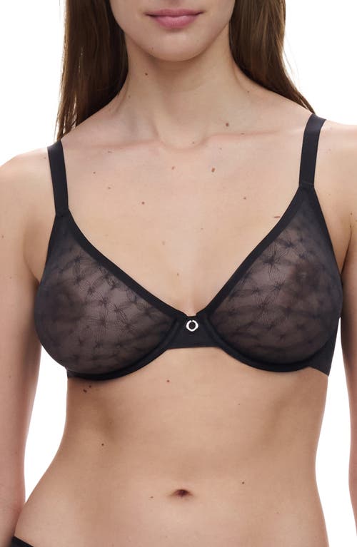 Shop Chantelle Lingerie Stella Unlined Underwire Bra In Black