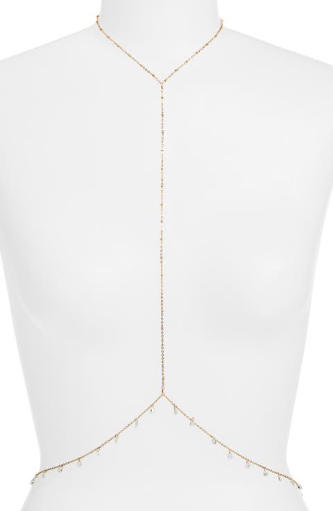 Dainty Drop Charm Body Chain
