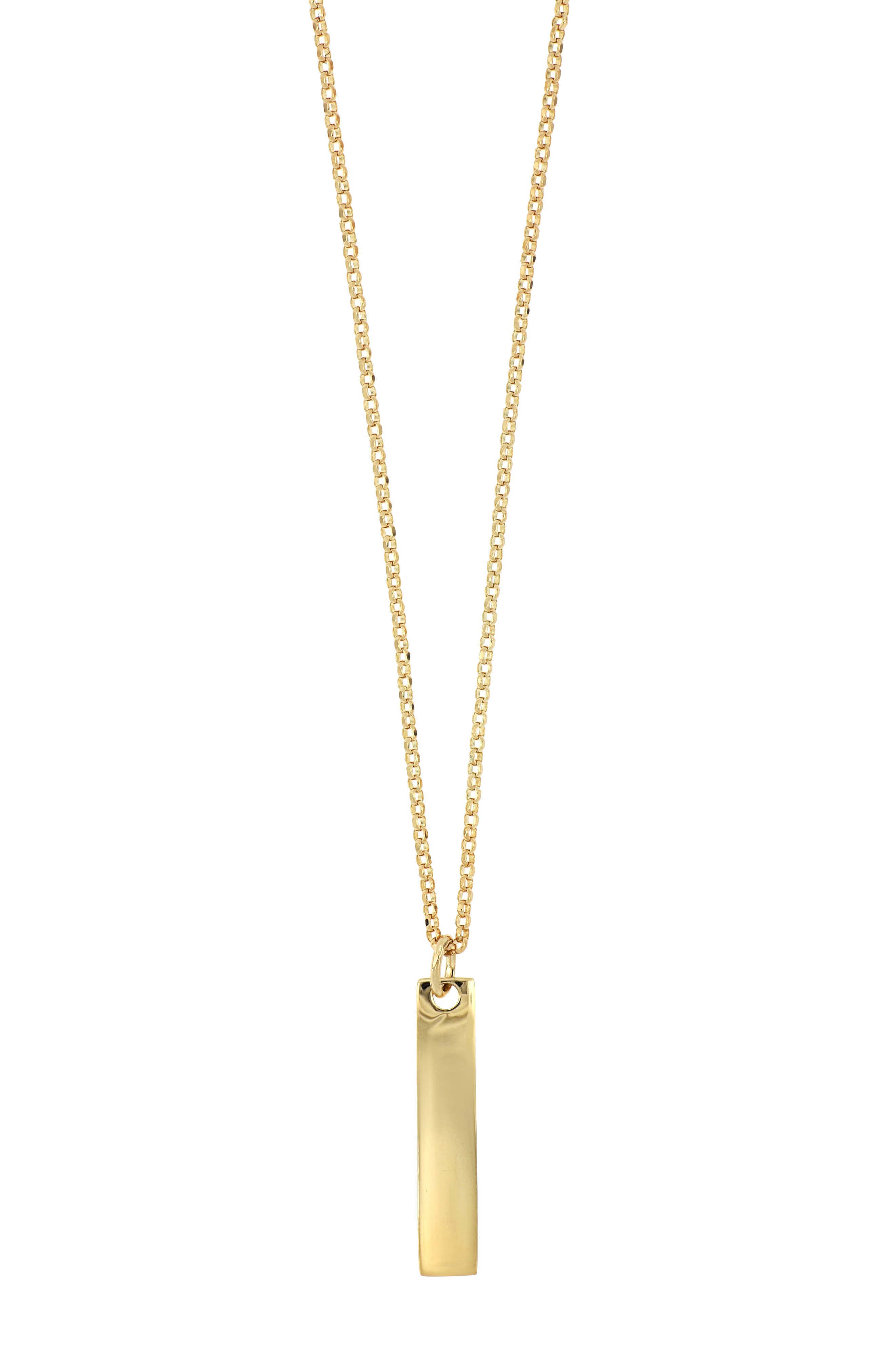 nordstrom gold bar necklace