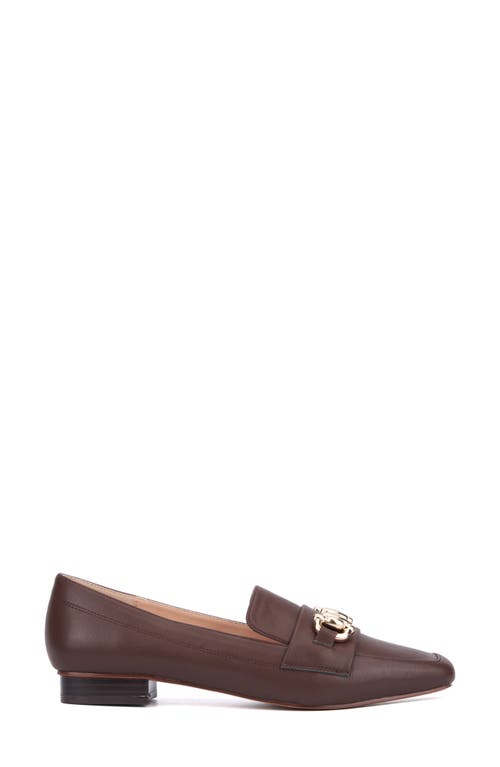 New York And Company Damara Horsebit Loafer In Chocolate