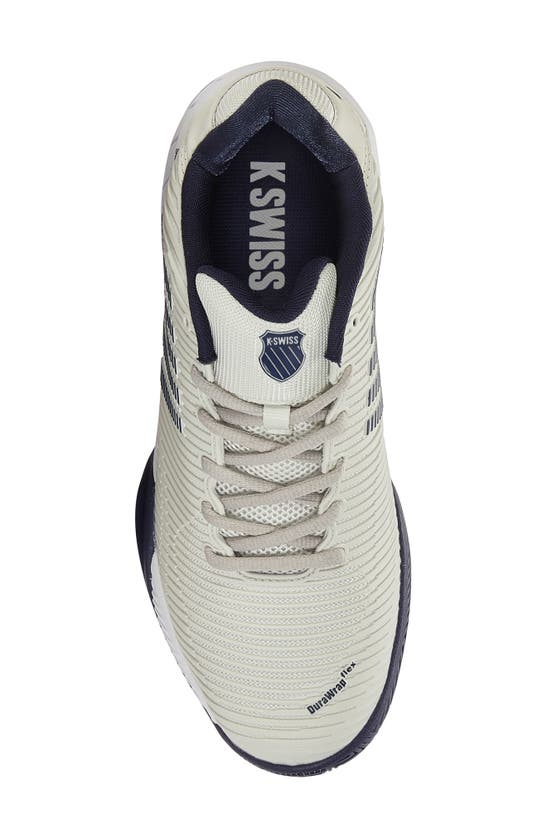 Shop K-swiss Hypercourt Express 2 2e Tennis Shoe In Gray/ White/ Peacoat