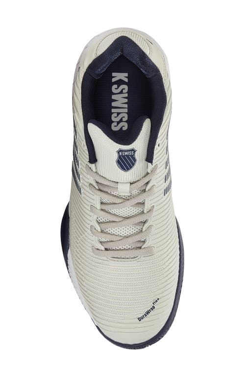 Shop K-swiss Hypercourt Express 2 2e Tennis Shoe In Gray/white/peacoat