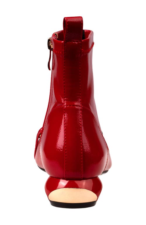 Ninety Union Milan Chain Bootie In Red