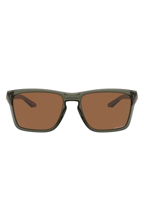 Oakley Sylas 60mm Prizm Rectangular Sunglasses in Olive at Nordstrom