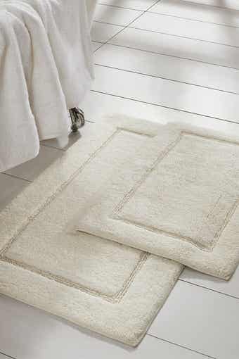 Modern Threads Turkish Cotton Reversible Bath Rug - Oatmeal