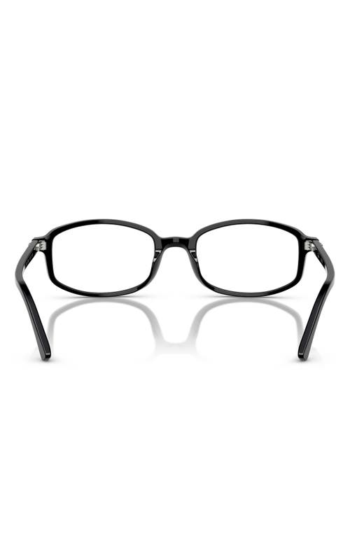 Ray Ban Ray-ban 52mm Irregular Optical Glasses In Black