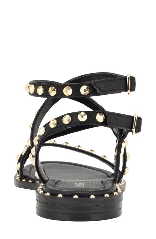 Guess Women's Yamara Gladiator Hardware Flat Sandals Women's Shoes In Black 001