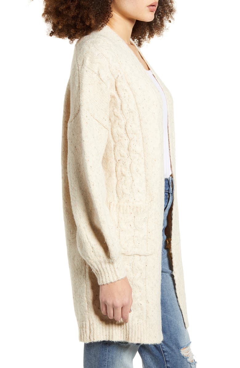 Dreamers by Debut Cable Knit Cardigan, Alternate, color, 