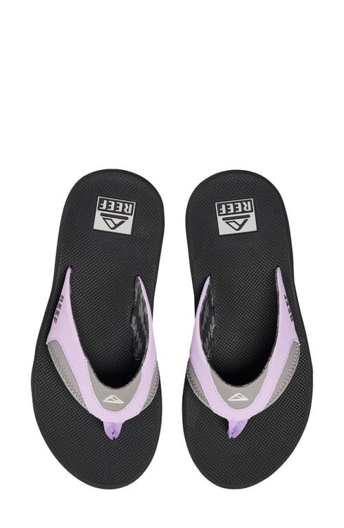 Shop Reef Fanning Flip Flop In Grey/purple