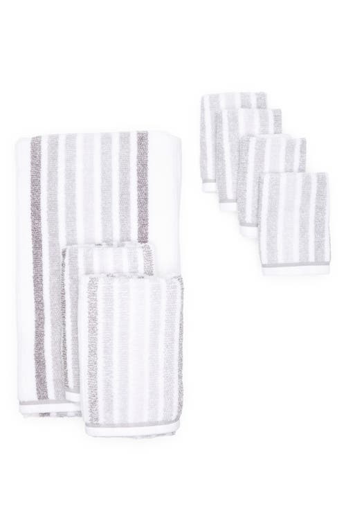 Shop Caro Home 8-pack Cotton Towel Bundle In White/radiant Grey