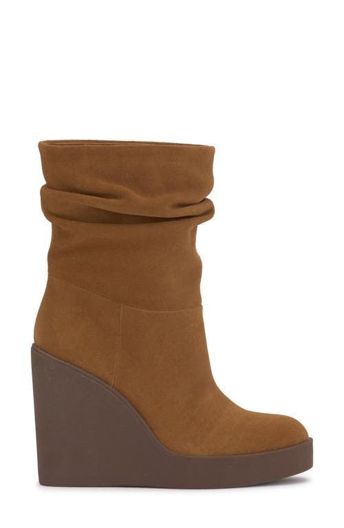 Shop Jessica Simpson Mynette Slouch Platform Wedge Bootie In Tuscan Tan