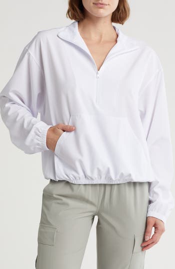 X By Gottex Quarter Zip Jacket In White