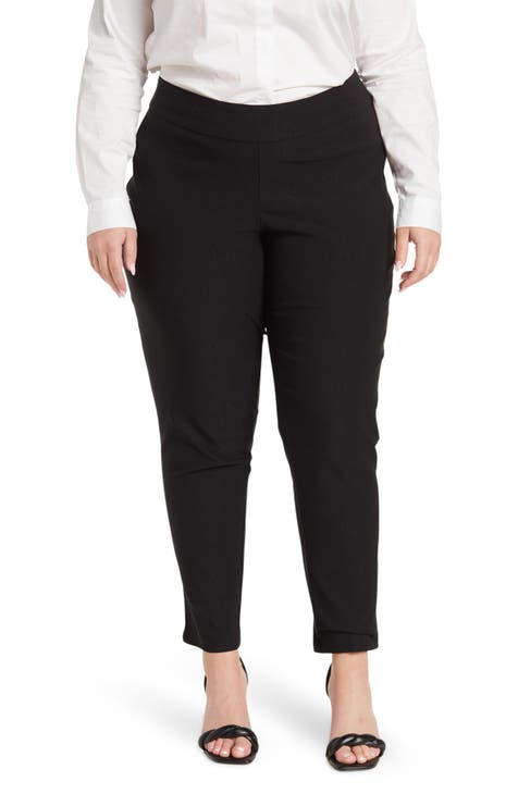 Time and Tru Women's Full Length Flare Ponte Pants, Short, 28 Inseam 
