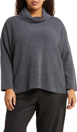 Eileen Fisher Cowl Neck Organic Cotton Sweater | Nordstromrack