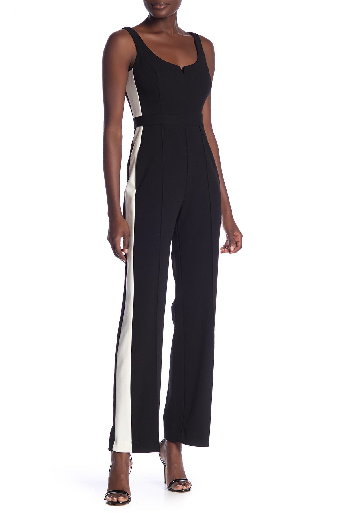 Donna morgan jumpsuit with side stripe Clearance