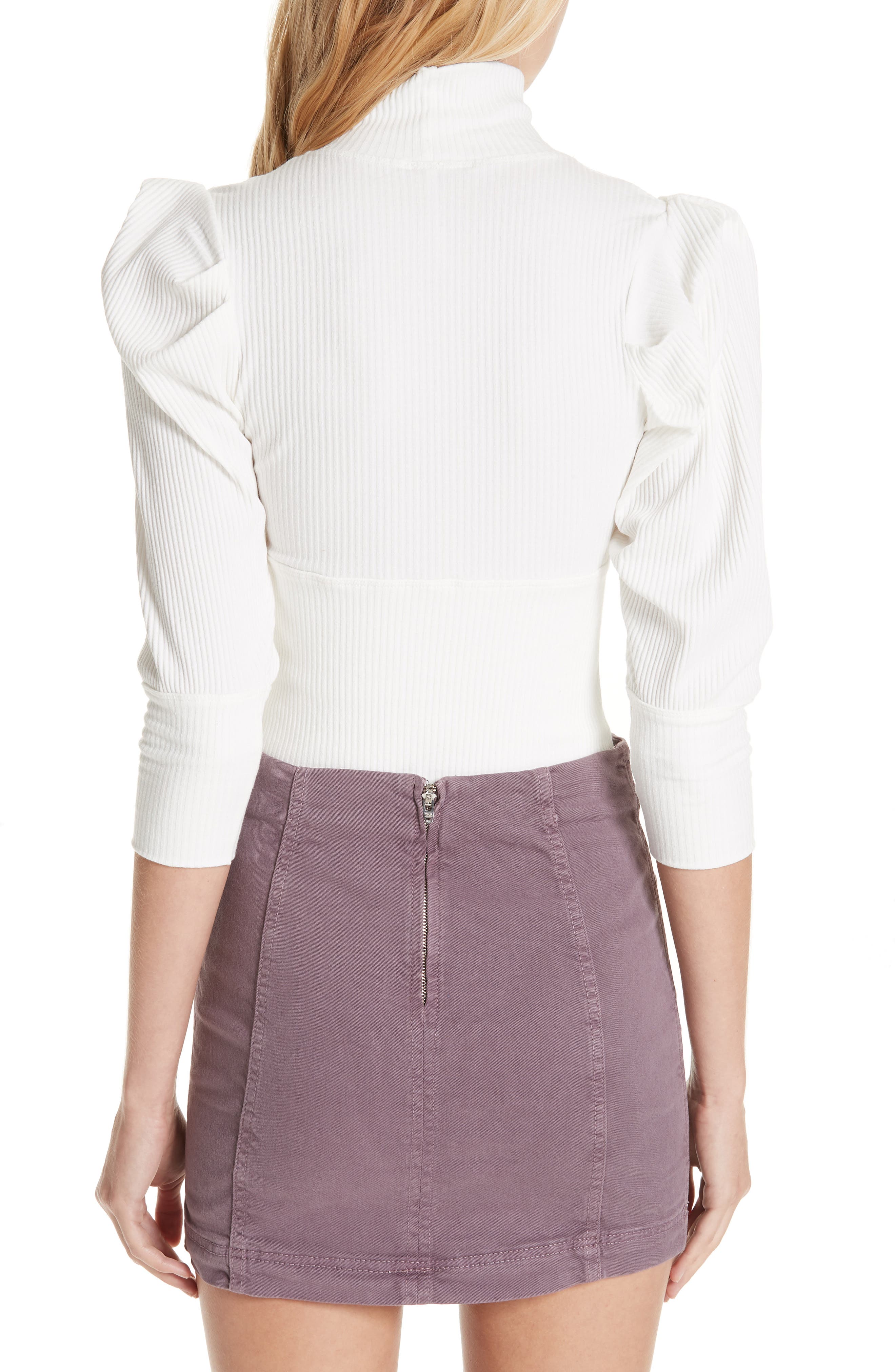 free people lala mock neck top