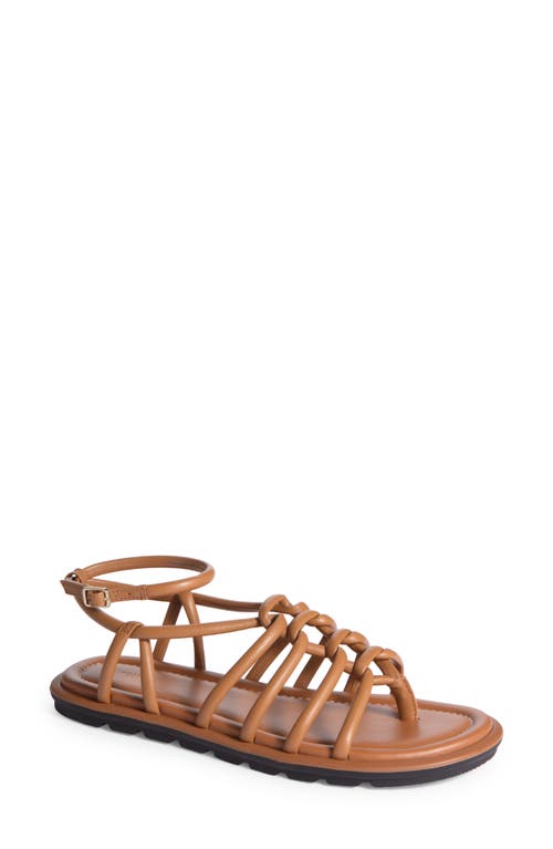 Beatris Ankle Strap Sandal in Tan Toffee