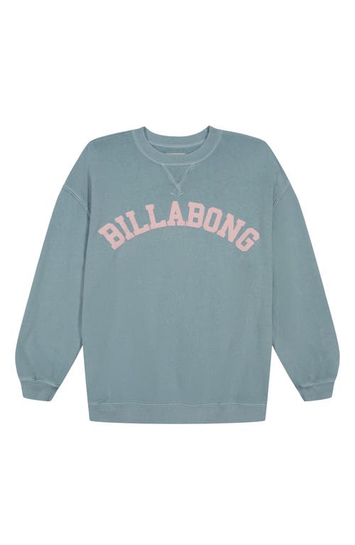 Shop Billabong Kids' Logo Graphic Sweatshirt In Dusk Blue