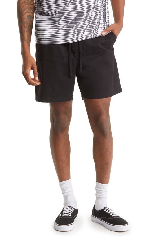 Vans Range Relaxed Fit Pull-On Shorts Black at Nordstrom,