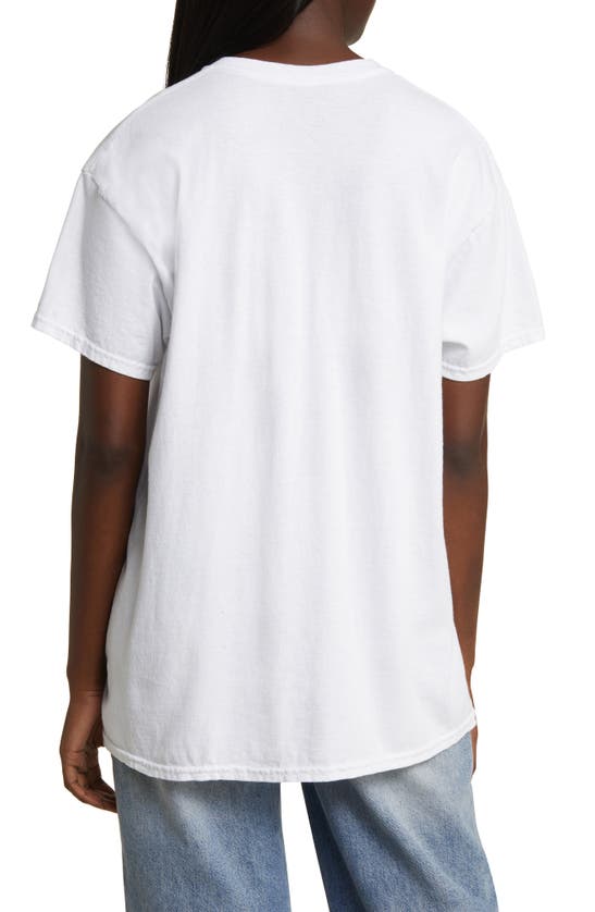 Shop Merch Traffic Aaliyah Sunglasses Graphic T-shirt In White Overdye