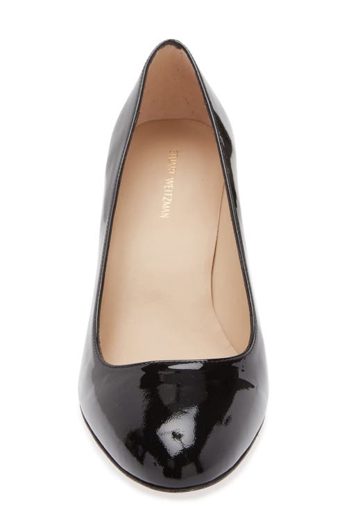 Stuart Weitzman Vida 75 Pump In Black Patent