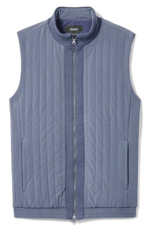 Shop Rhone Skyline Quilted Vest In Folkstone Gray