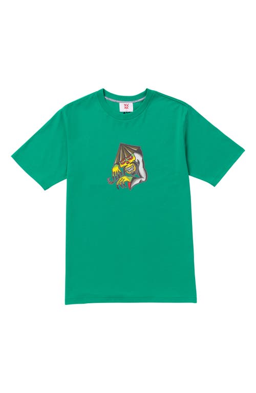 Yusuke Piper Graphic T-Shirt in Emerald Green