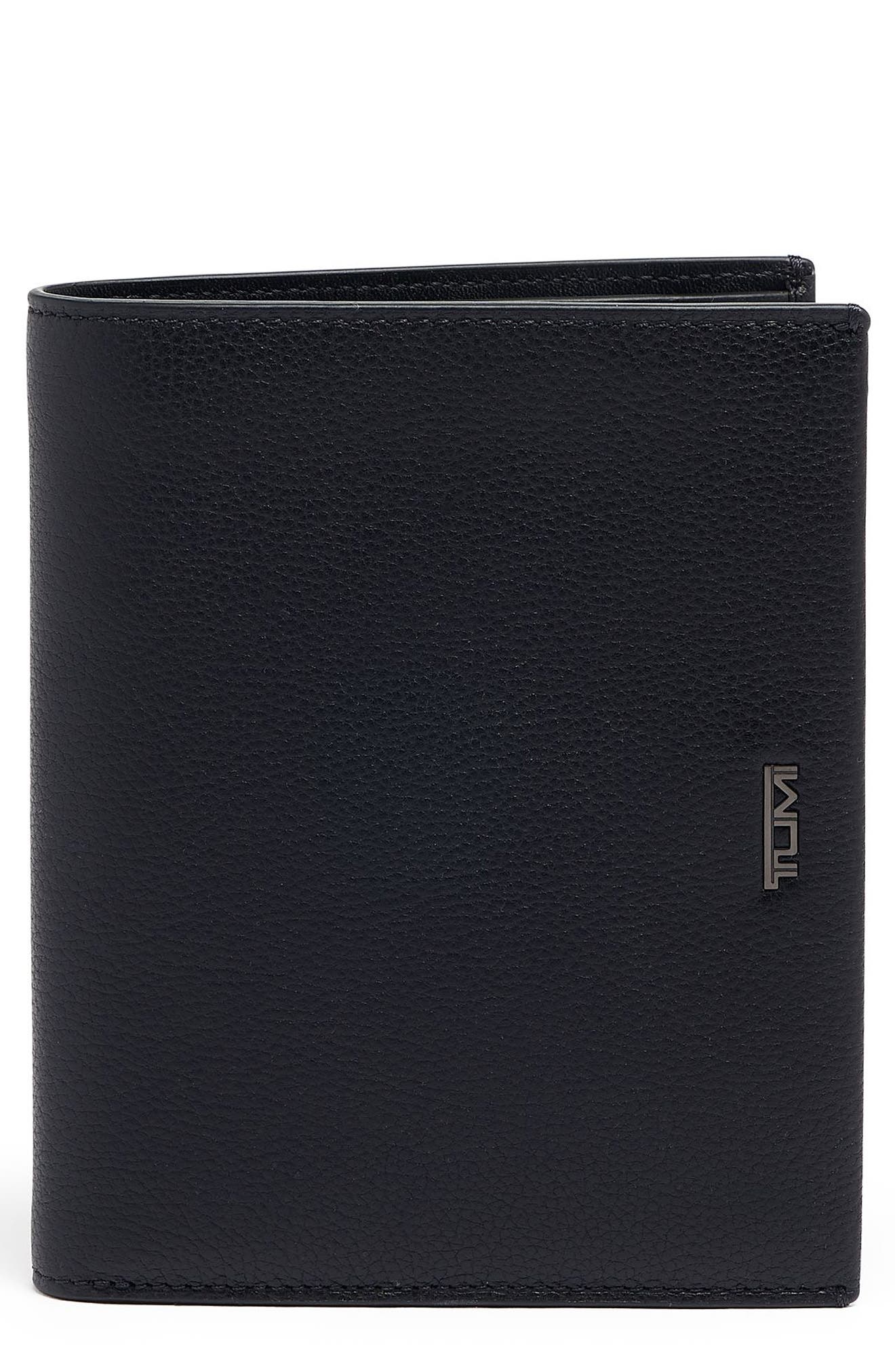tumi leather passport holder