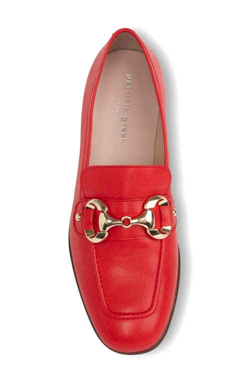 Shop Patricia Green Harlow Bit Loafer In Red