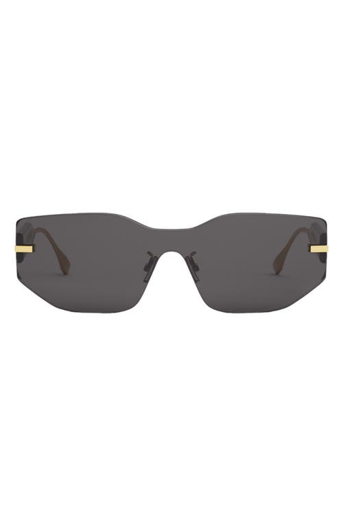 'Fendigraphy Geometric Sunglasses in Shiny Endura Gold /Smoke at Nordstrom
