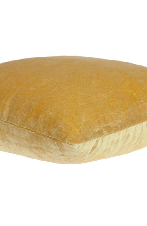Parkland Collection Danbury Solid Throw Pillow In Yellow