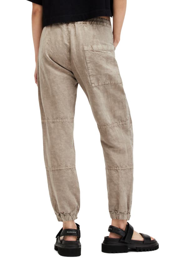 Shop Allsaints Val Cargo Pants In Taupe Brown