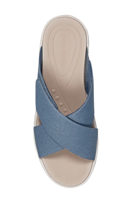 Shop Easy Spirit Bindie Slide Sandal In Denim