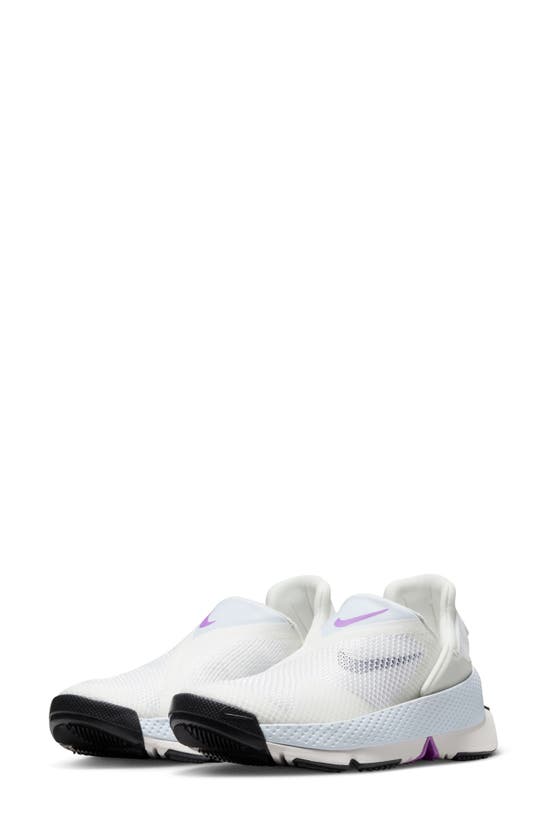 Nike Women's Go Flyease Easy On/off Shoes In White/ Sail/ Phantom/ Black