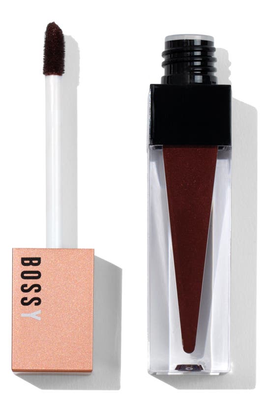 Shop Bossy Cosmetics Power Women Essentials Liquid Lipstick In Hustle