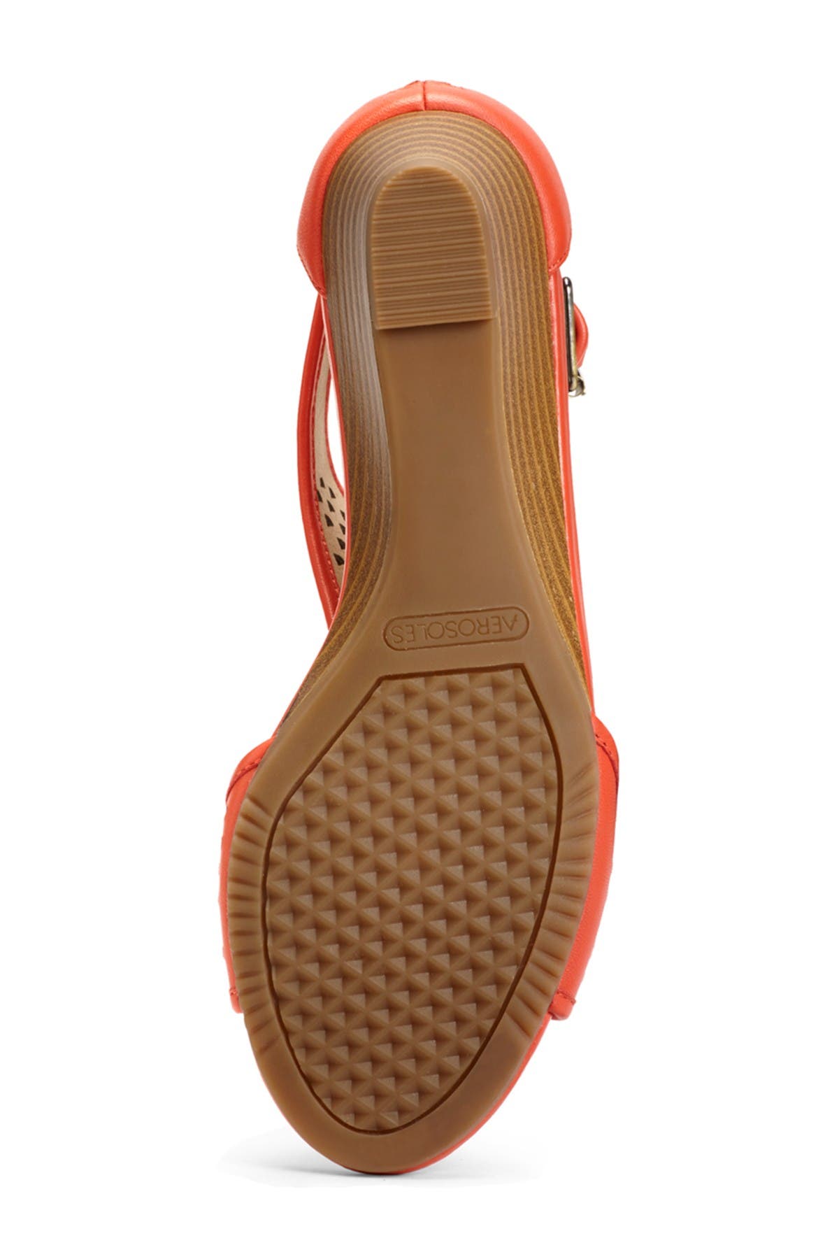 Aerosoles Sapphire Wedge Sandal In Medium Orange1