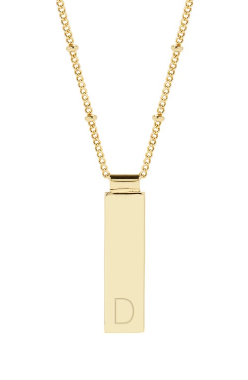 Maisie Initial Pendant Necklace in Gold D