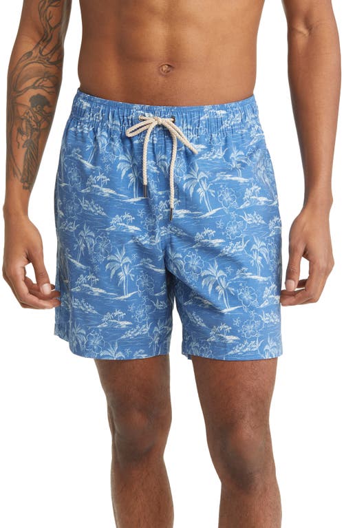 The Bayberry Swim Trunks in Blue Island Hopper