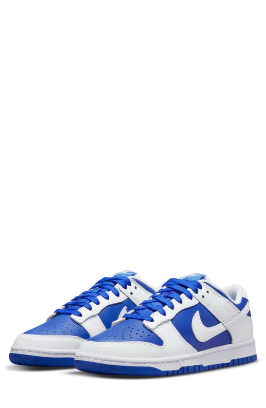 Nike Dunk Low Retro Basketball Shoe In Racer Blue/ Racer Blue