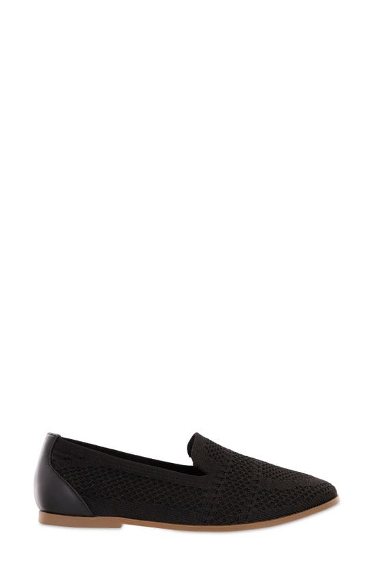 Shop Mia Amore Luvie Metallic Knit Loafer In Black