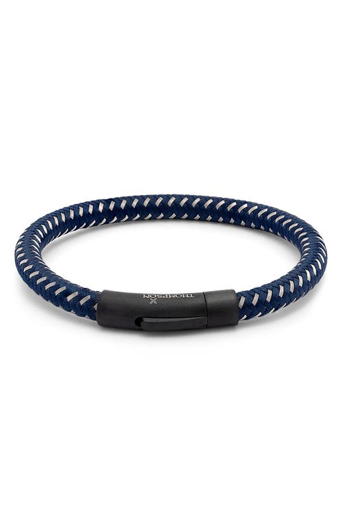 Shop Tateossian Thompson Braided Bracelet In Blue