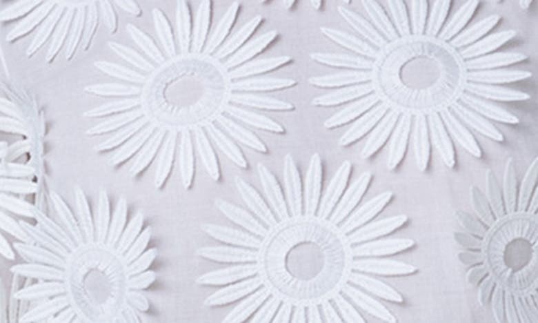 Shop Akris Punto Hello Sunshine Embroidered Floral Appliqué Cotton Top In White